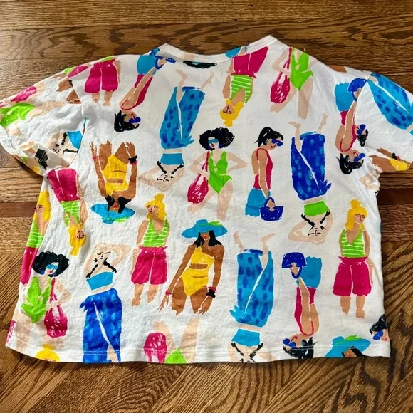 Zara‎ Multicolor Graphic Tee - Picture 4 of 6